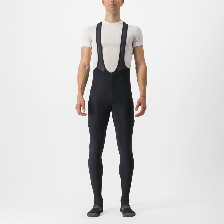 Black Men Castelli UNLIMITED TRAIL Bib Tights | WHEX-45028