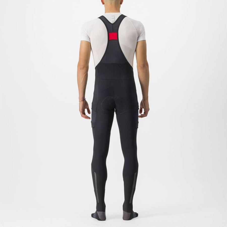 Black Men Castelli UNLIMITED TRAIL Bib Tights | WHEX-45028