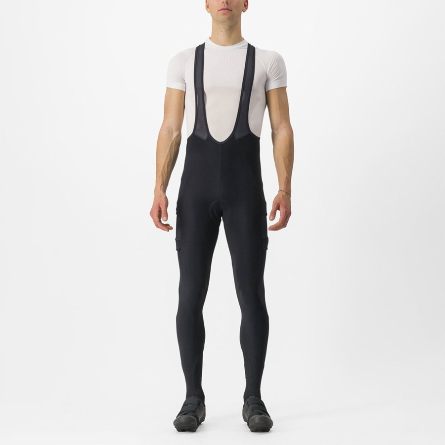 Black Men Castelli UNLIMITED TRAIL Bib Tights | WHEX-45028