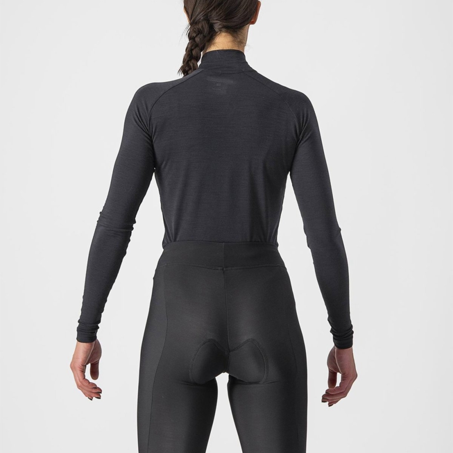 Black Women Castelli BANDITO WOOL W LS Base Layer | EYJA-04278