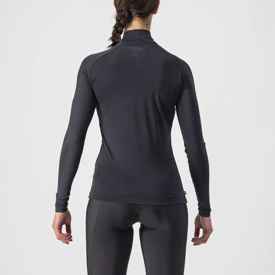 Black Women Castelli BANDITO WOOL W LS Base Layer | EYJA-04278