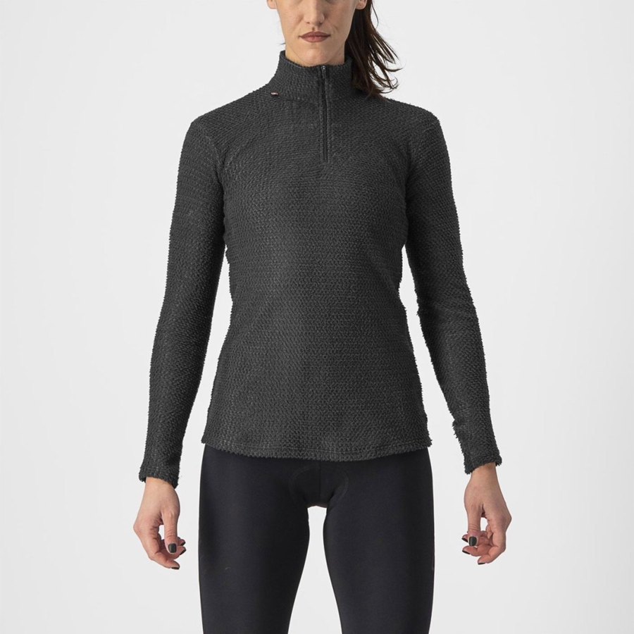 Black Women Castelli COLD DAYS W 2nd LAYER Base Layer | HQVY-45297