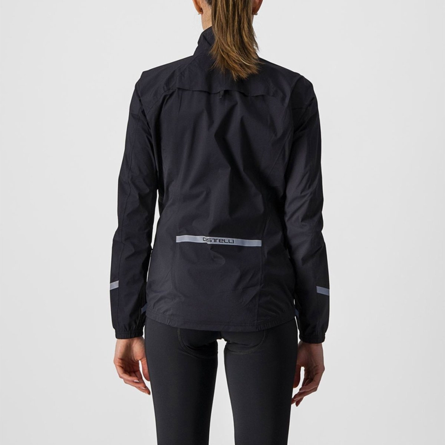 Black Women Castelli EMERGENCY 2 W RAIN Protection | SQLI-83619