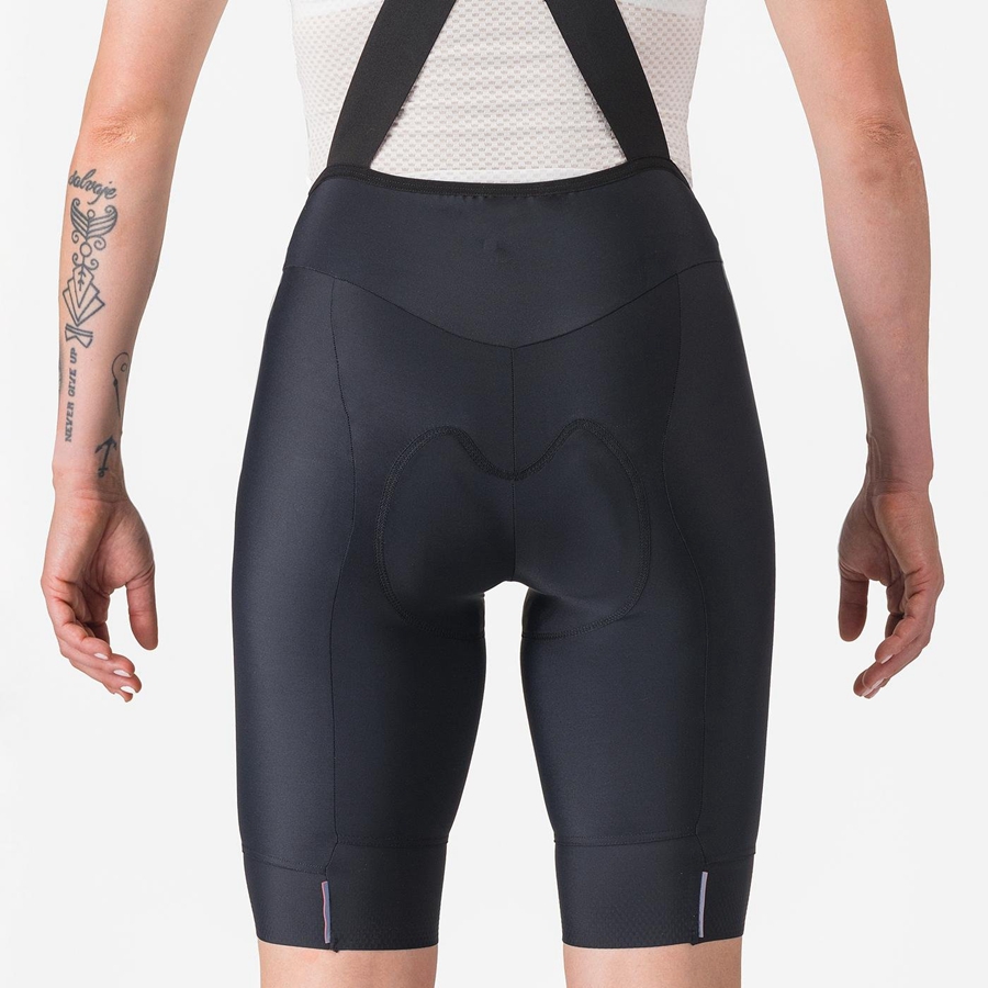 Black Women Castelli ESPRESSO W DT Bib Shorts | SHFZ-05483