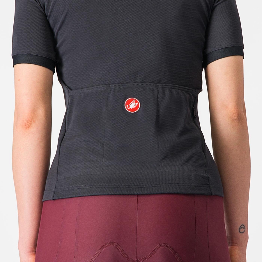 Black Women Castelli LIBERA Jersey | LEVY-09738