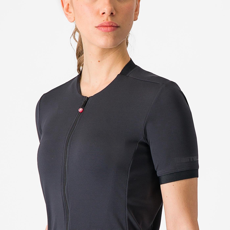 Black Women Castelli LIBERA Jersey | LEVY-09738