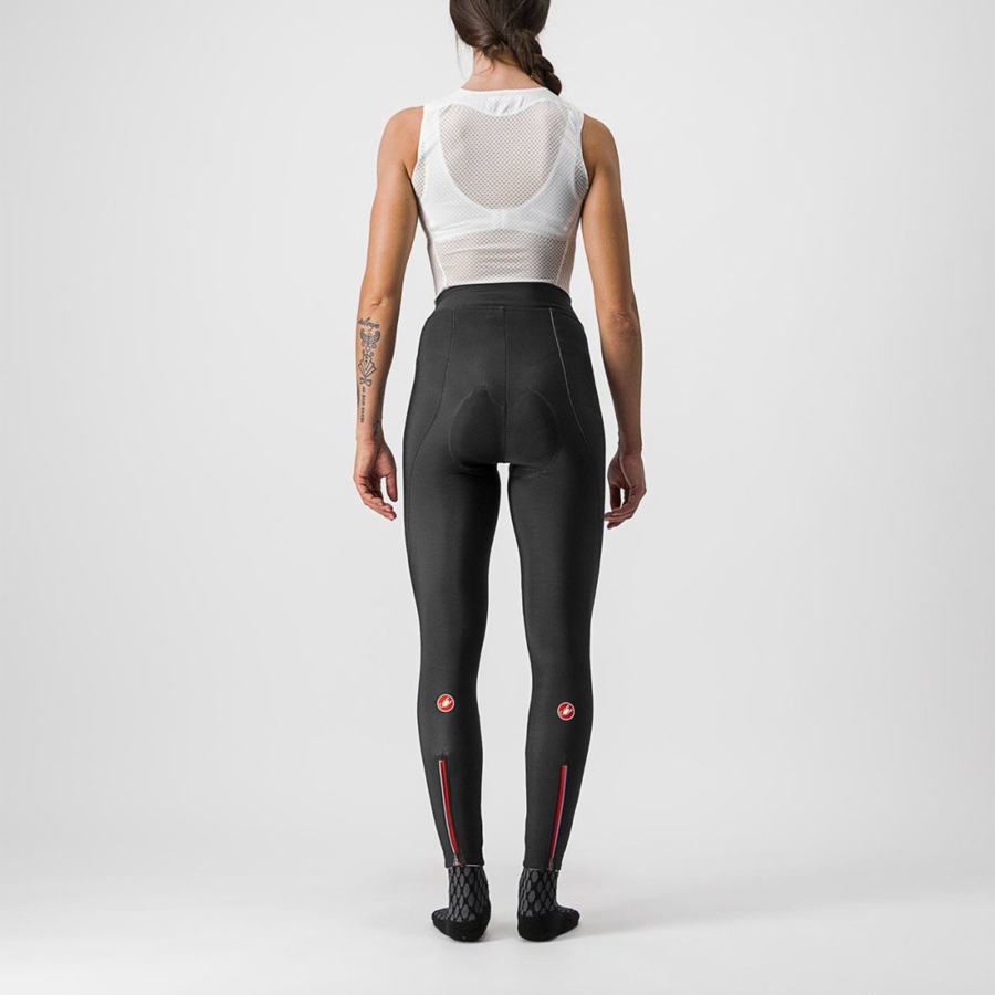 Black Women Castelli MENO WIND W Leggings | JHQW-58264