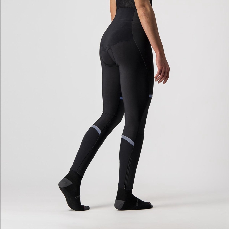 Black Women Castelli POLARE W Bib Tights | ZRNE-84693