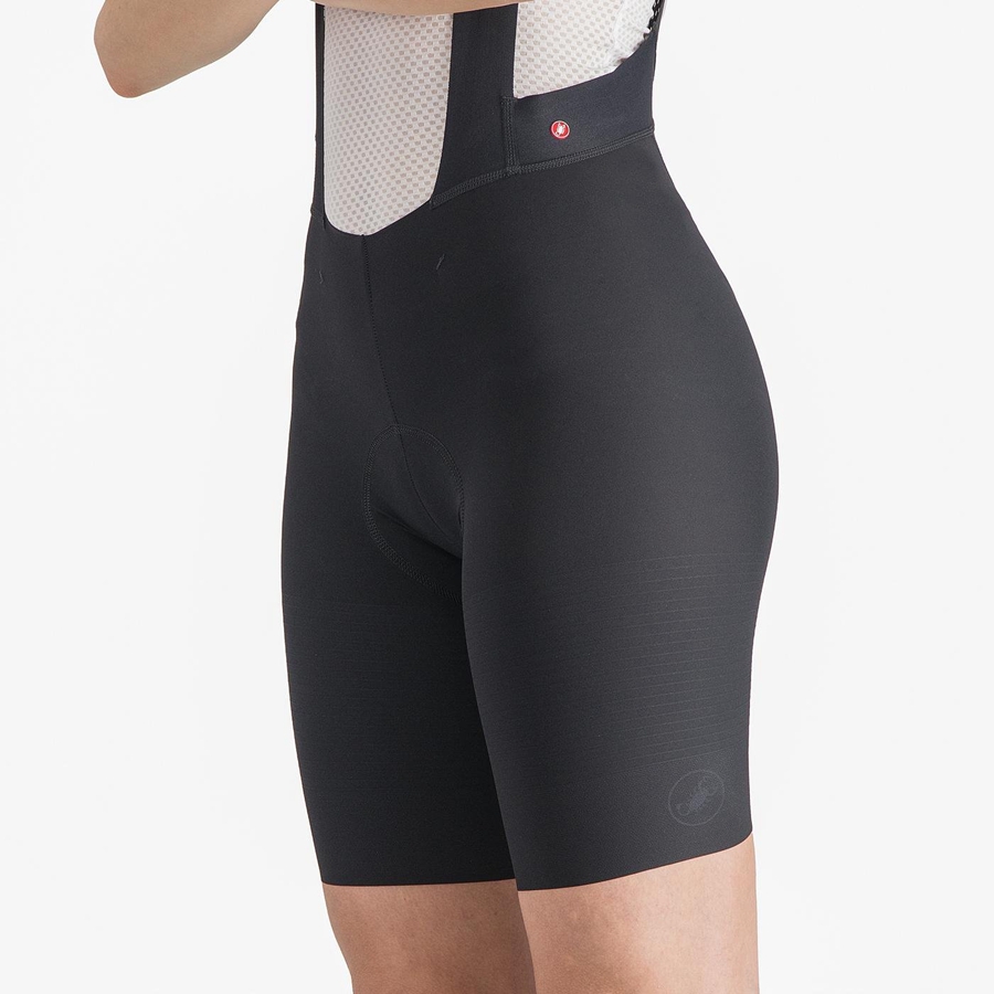 Black Women Castelli PREMIO W Bib Shorts | XGMS-62580