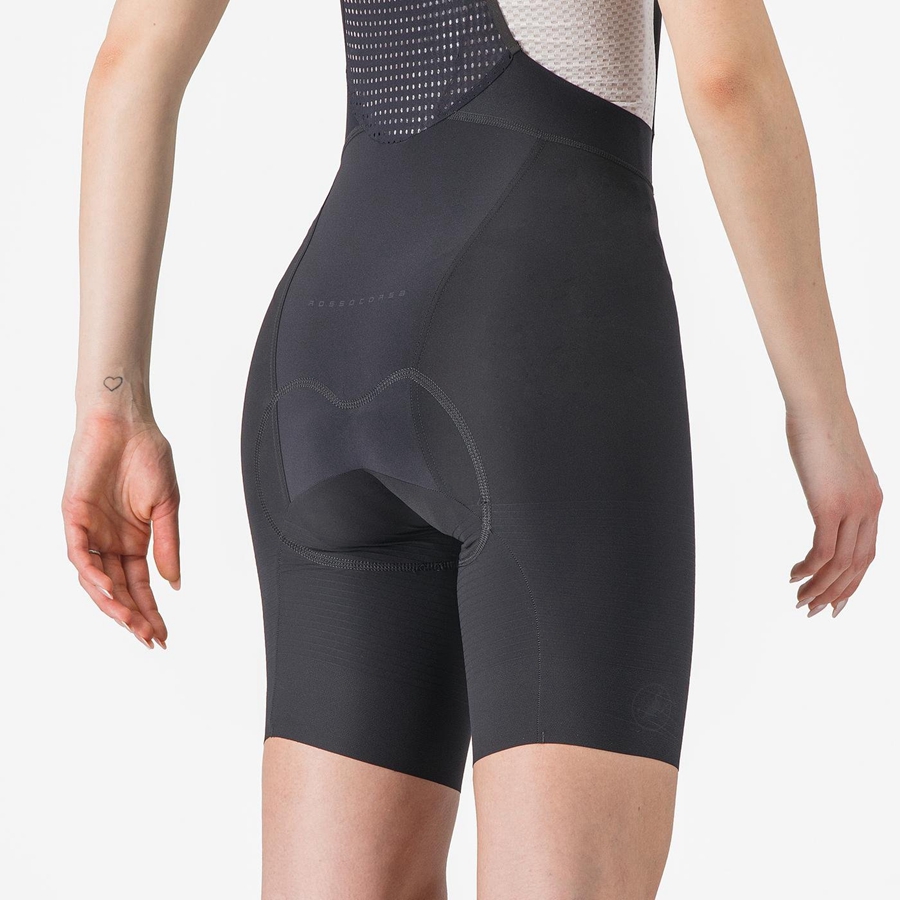 Black Women Castelli PREMIO W Bib Shorts | XGMS-62580