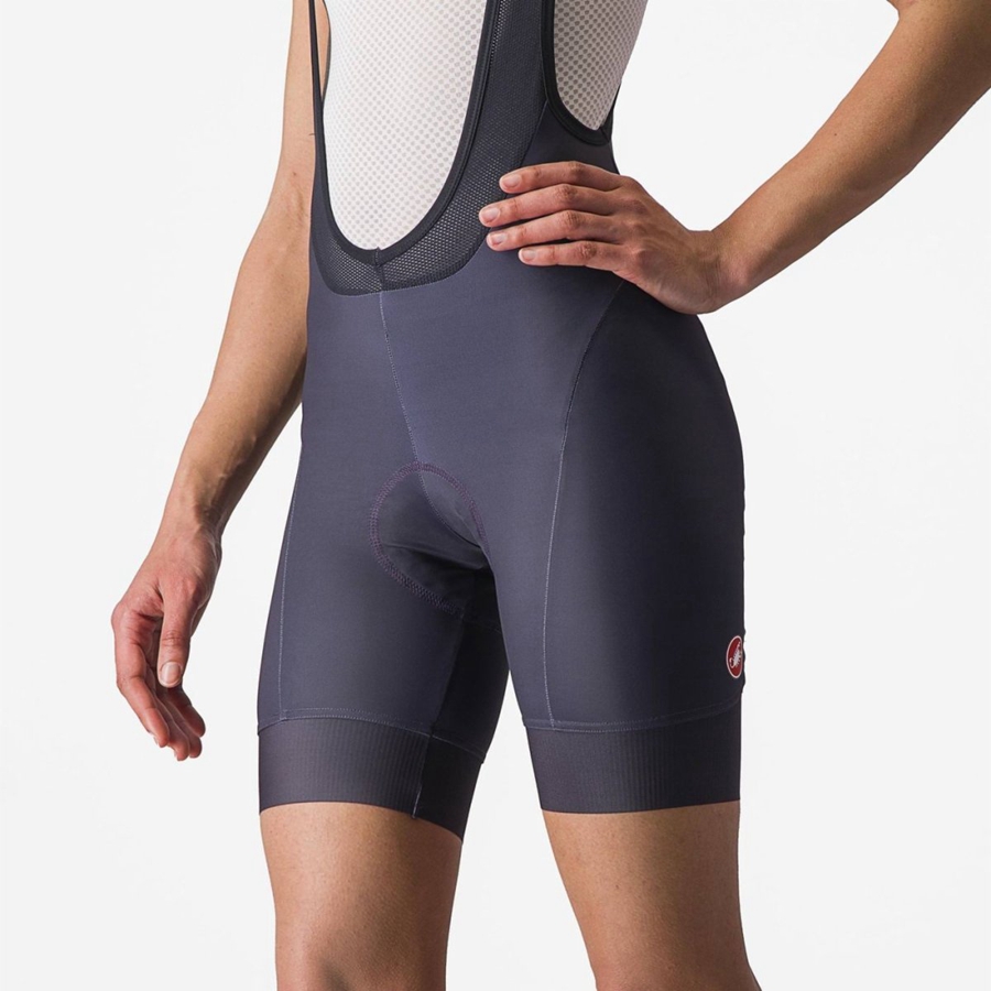 Black Women Castelli PRIMA Bib Shorts | DIHP-92587