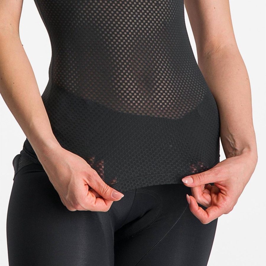 Black Women Castelli PRO MESH W SHORT SLEEVE Base Layer | WNIH-09263