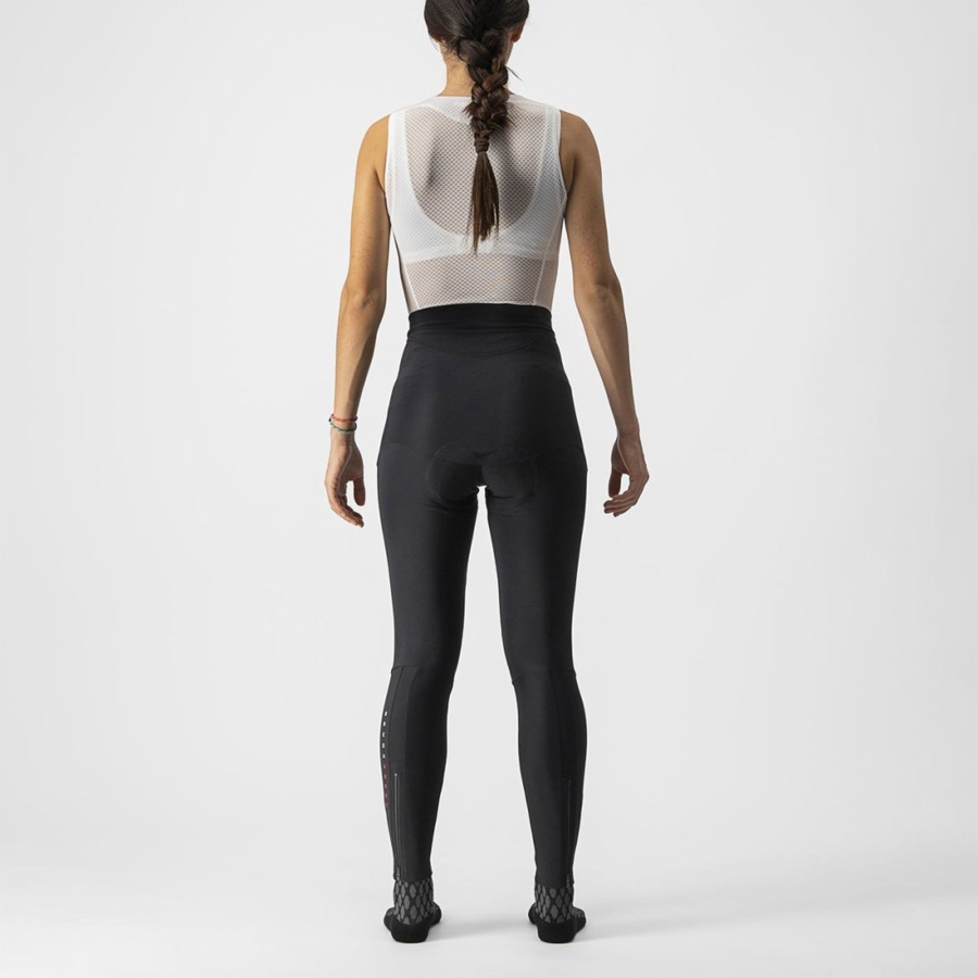 Black Women Castelli SORPASSO RoS W Leggings | HFVG-28365