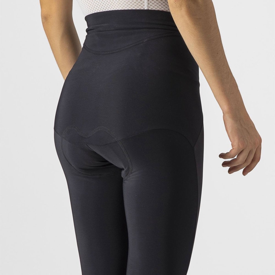 Black Women Castelli SORPASSO RoS W Leggings | HFVG-28365