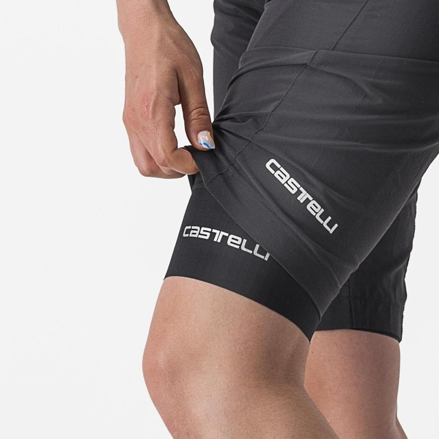 Black Women Castelli TRAIL W LINER Shorts | FECK-84659