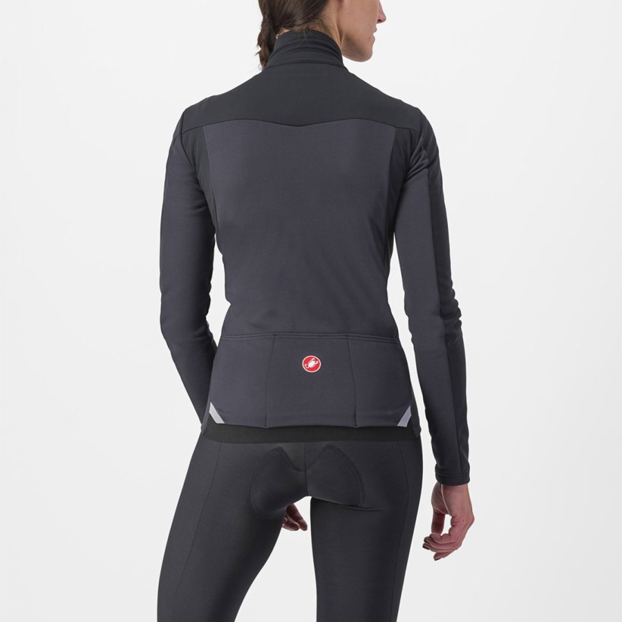 Black Women Castelli TRANSITION 2 W Jackets | DIWY-47092