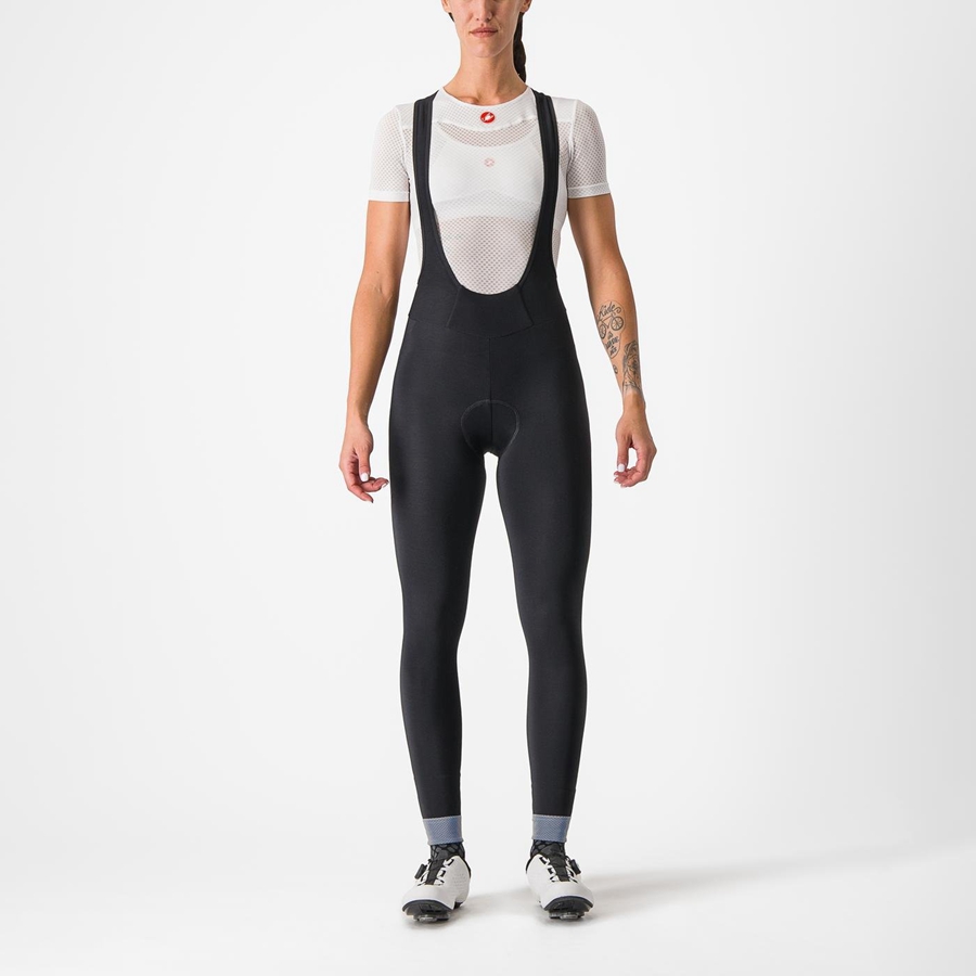 Black Women Castelli TUTTO NANO W Bib Tights | ROYW-40597