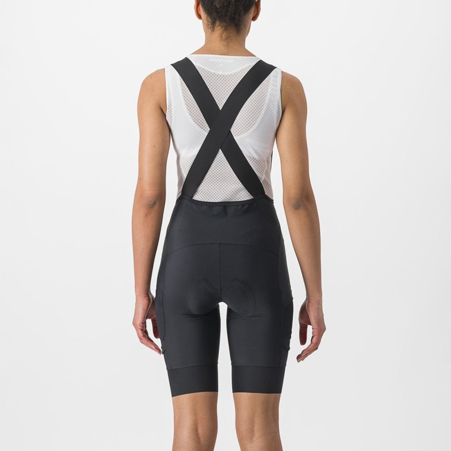 Black Women Castelli UNLIMITED CARGO W Bib Shorts | GBLD-84921