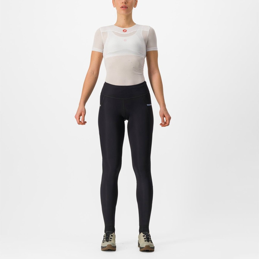 Black Women Castelli UNLIMITED TRAIL W Leggings | ZSDN-58702