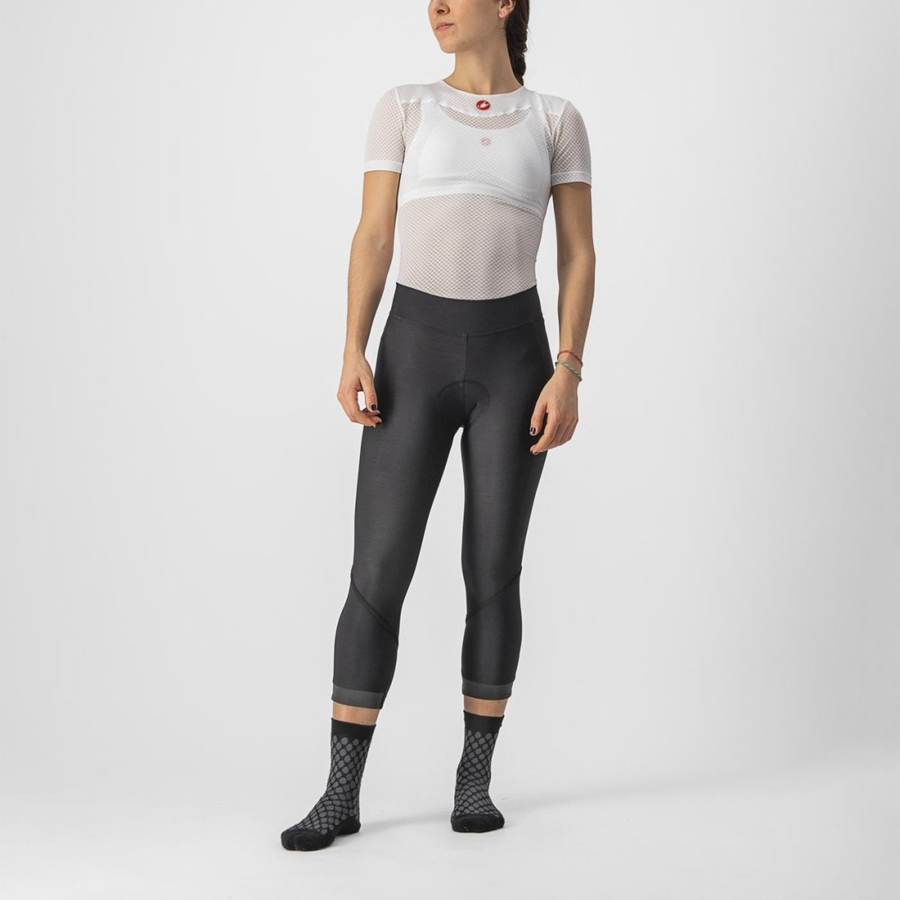 Black / Black Women Castelli VELOCISSIMA THERMAL KNICKER Leggings | XHMG-71458