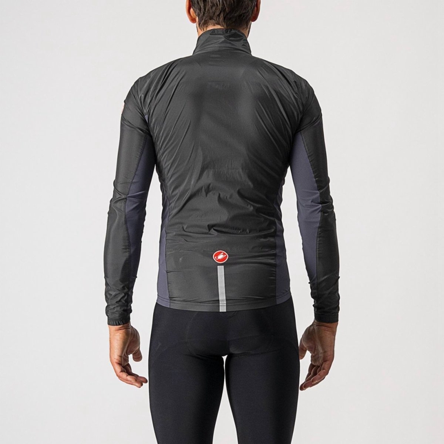 Black / Dark Grey Men Castelli SQUADRA STRETCH Protection | HOYI-94308