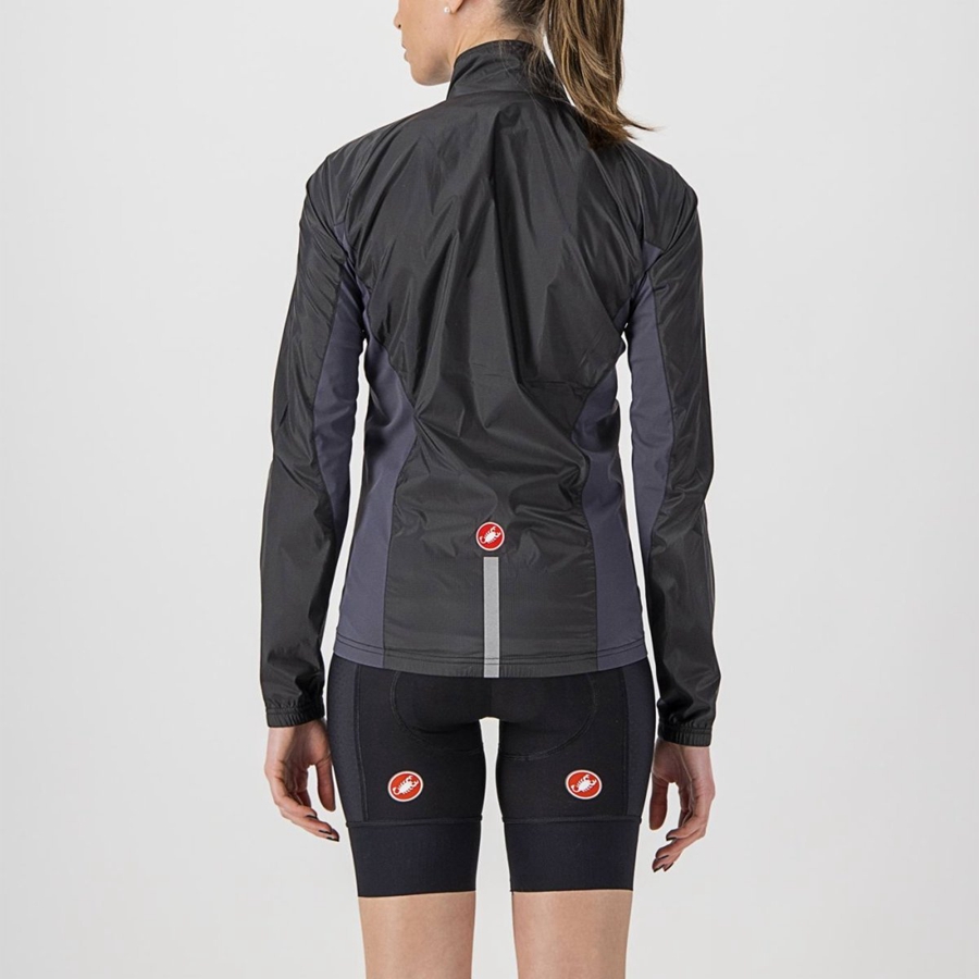 Black / Dark Grey Women Castelli SQUADRA STRETCH W Protection | NKTP-47981