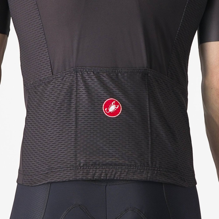 Black / Dark Grey / Red Men Castelli TRADIZIONE Jersey | XYDQ-34278