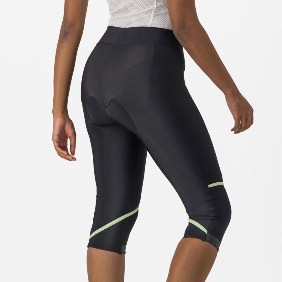 Black / Mint / Black Women Castelli VELOCISSIMA THERMAL KNICKER Leggings | MLJQ-30279