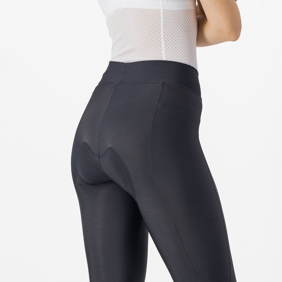 Black / Mint / Black Women Castelli VELOCISSIMA THERMAL Leggings | KZNW-63982