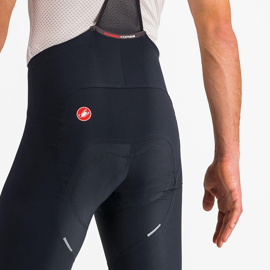 Black / White Men Castelli FREE AERO RC CLASSIC Bib Shorts | TYVQ-19350