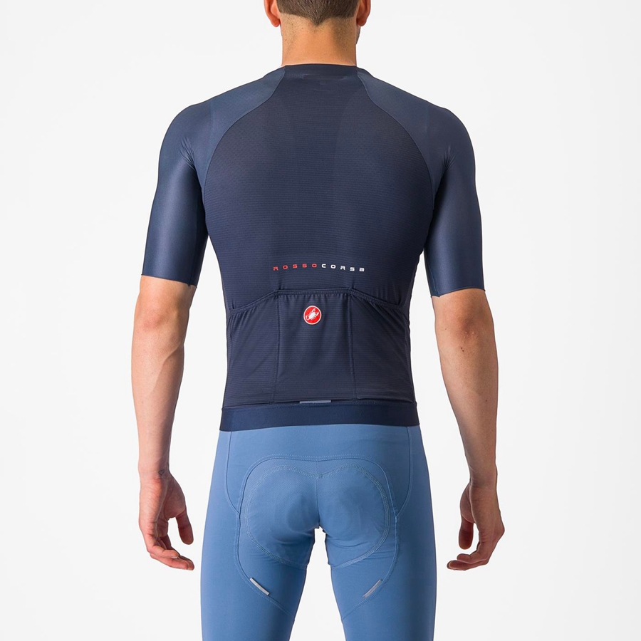 Blue Men Castelli AERO RACE 7.0 Jersey | WJYO-64987