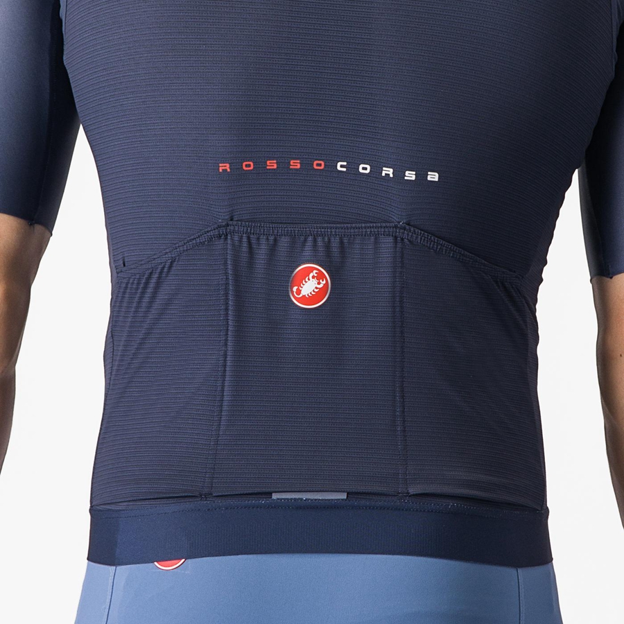 Blue Men Castelli AERO RACE 7.0 Jersey | WJYO-64987