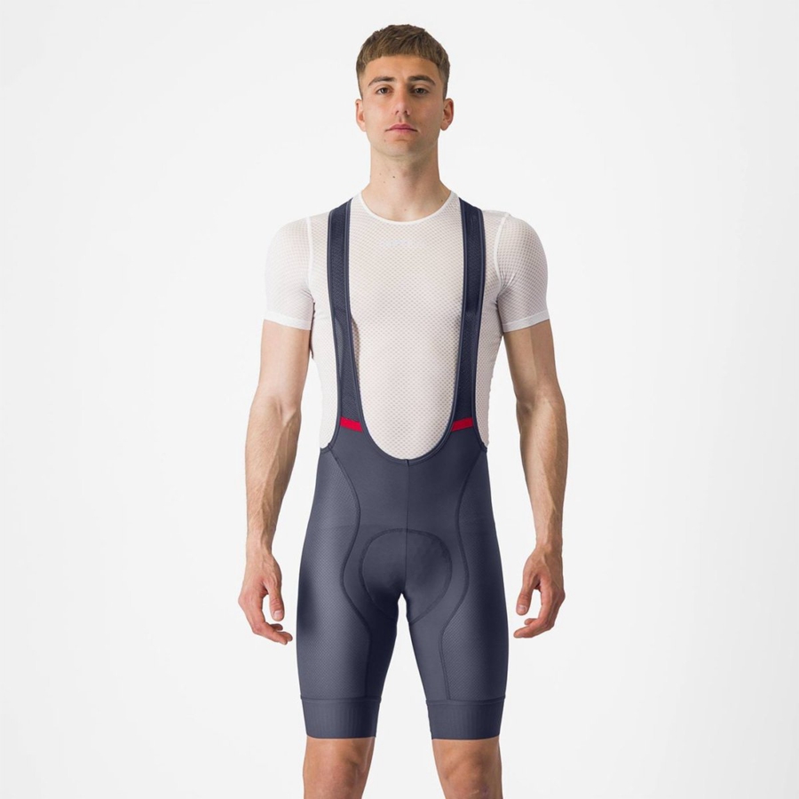 Blue Men Castelli COMPETIZIONE Bib Shorts | EJLZ-95873