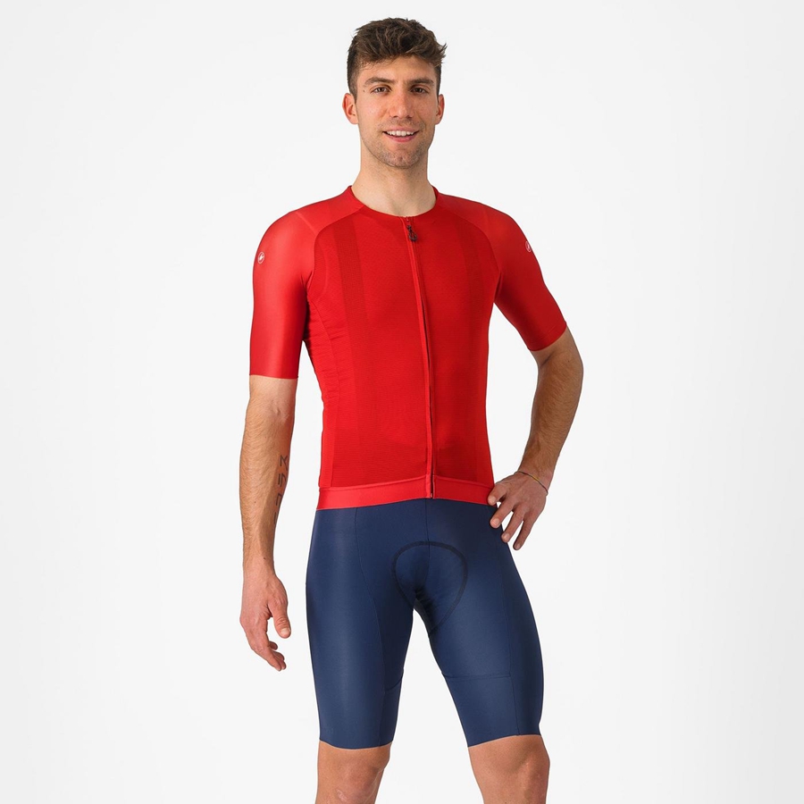 Blue Men Castelli FREE AERO RC Bib Shorts | ZHCM-69732