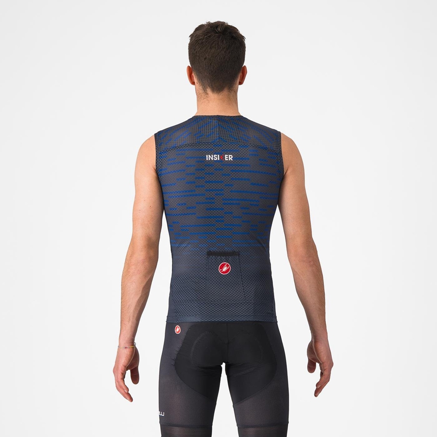 Blue Men Castelli INSIDER SLEEVELESS Jersey | NPTR-64098