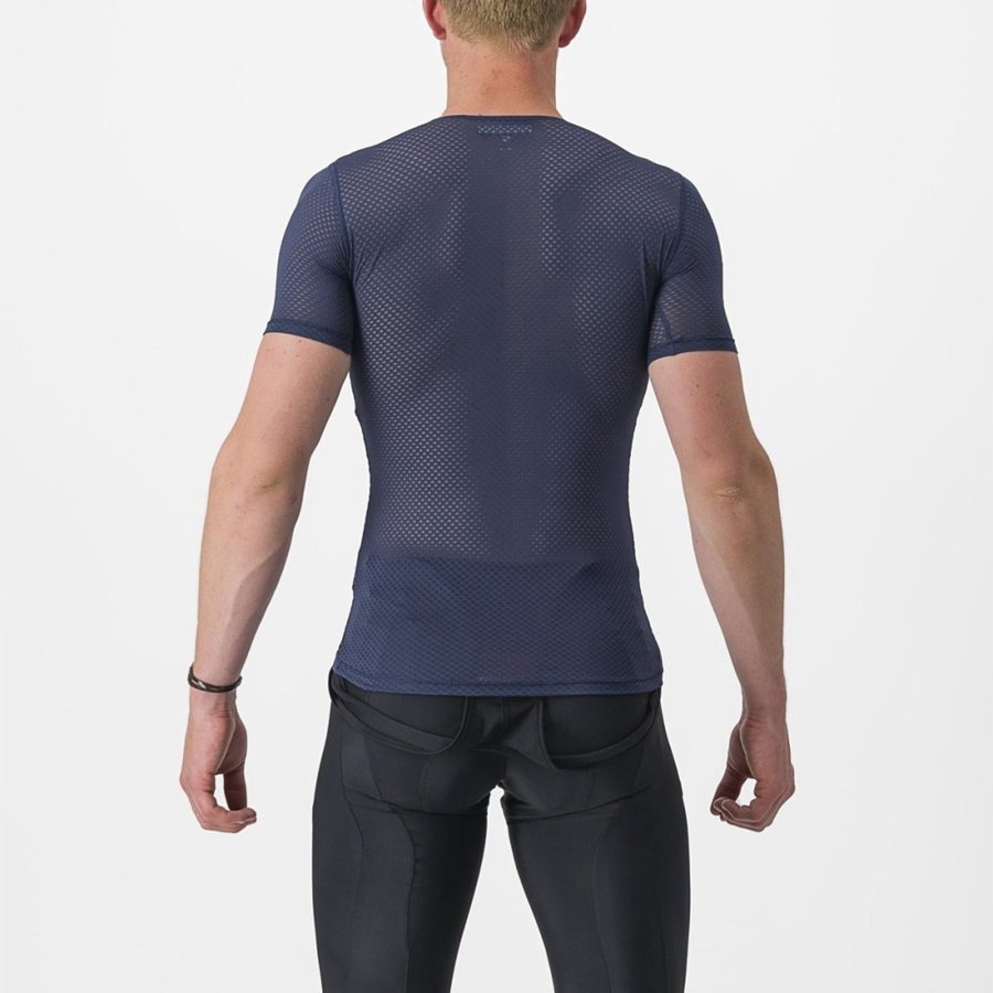 Blue Men Castelli PRO MESH 2.0 SHORT SLEEVE Base Layer | TDUX-73124