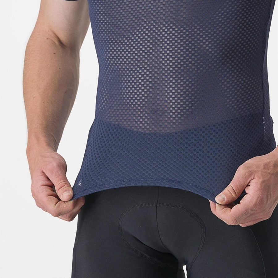 Blue Men Castelli PRO MESH 2.0 SHORT SLEEVE Base Layer | TDUX-73124