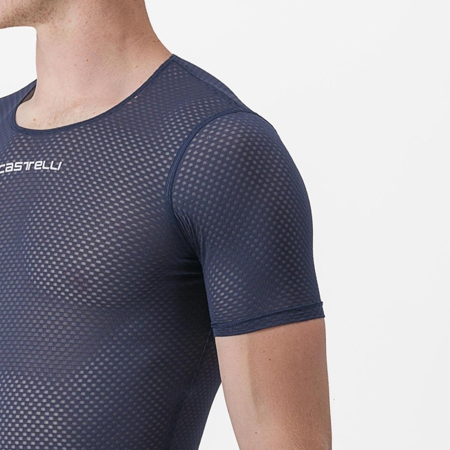 Blue Men Castelli PRO MESH 2.0 SHORT SLEEVE Base Layer | TDUX-73124