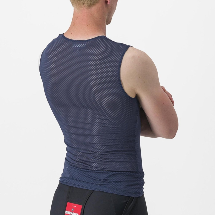 Blue Men Castelli PRO MESH 2.0 SLEEVELESS Base Layer | ZHIR-81692