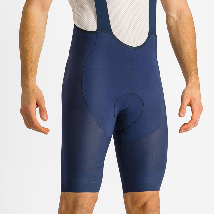 Blue Men Castelli SUPERLEGGERA Bib Shorts | KUBR-84130