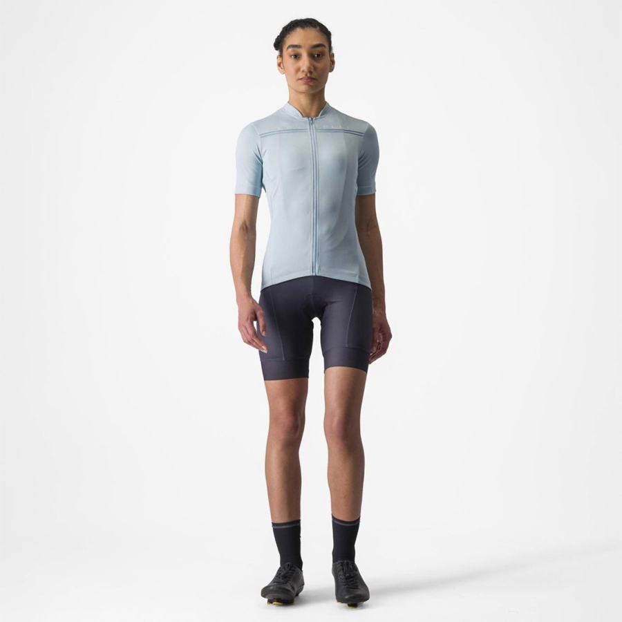 Blue Women Castelli ANIMA 4 Jersey | BVRC-07351