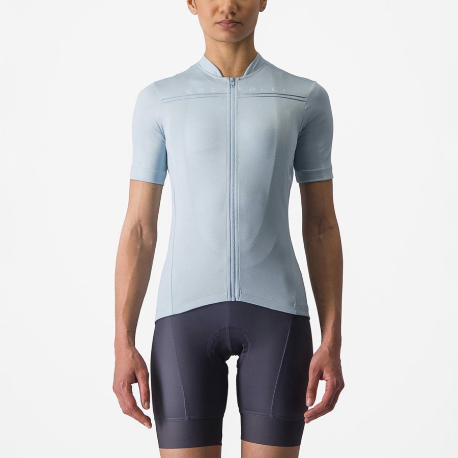 Blue Women Castelli ANIMA 4 Jersey | BVRC-07351