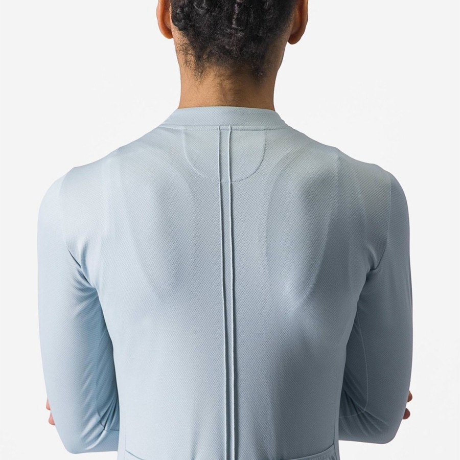 Blue Women Castelli ANIMA 4 LONG SLEEVE Jersey | AJLY-73902