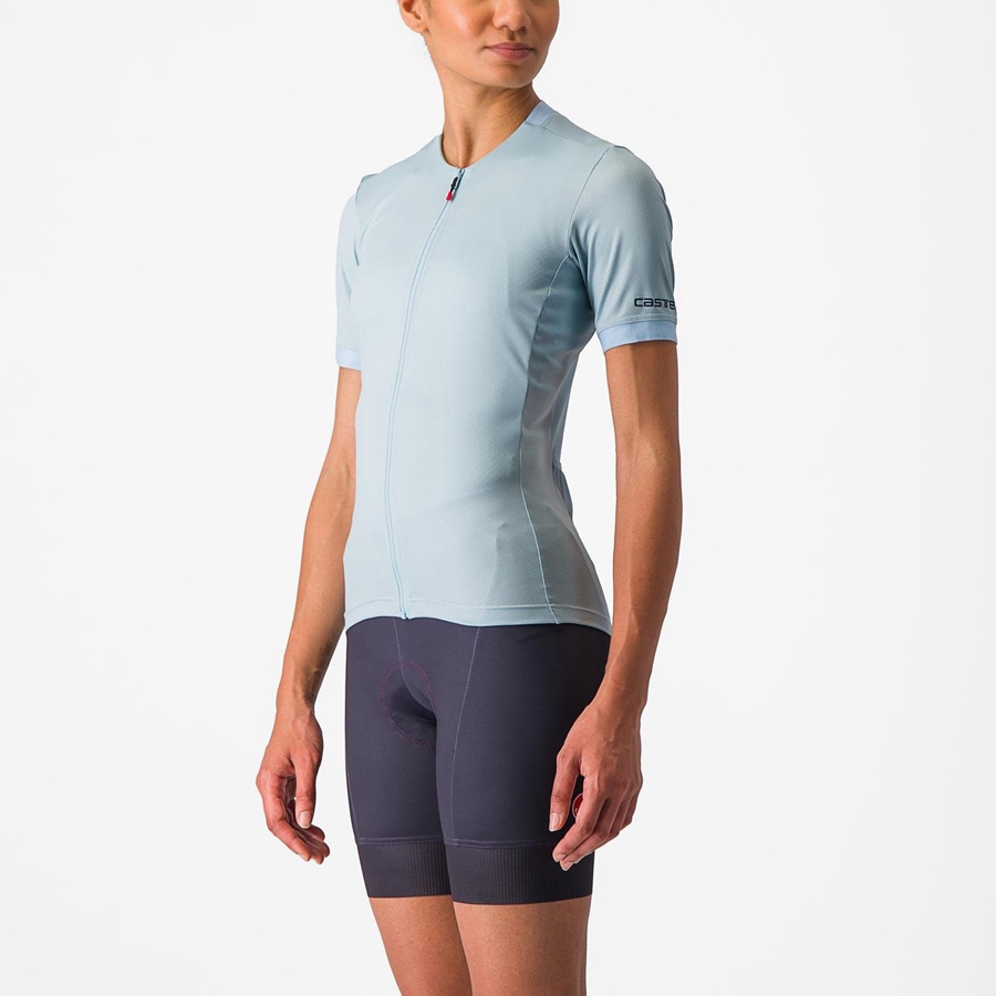 Blue Women Castelli LIBERA Jersey | COXT-67238