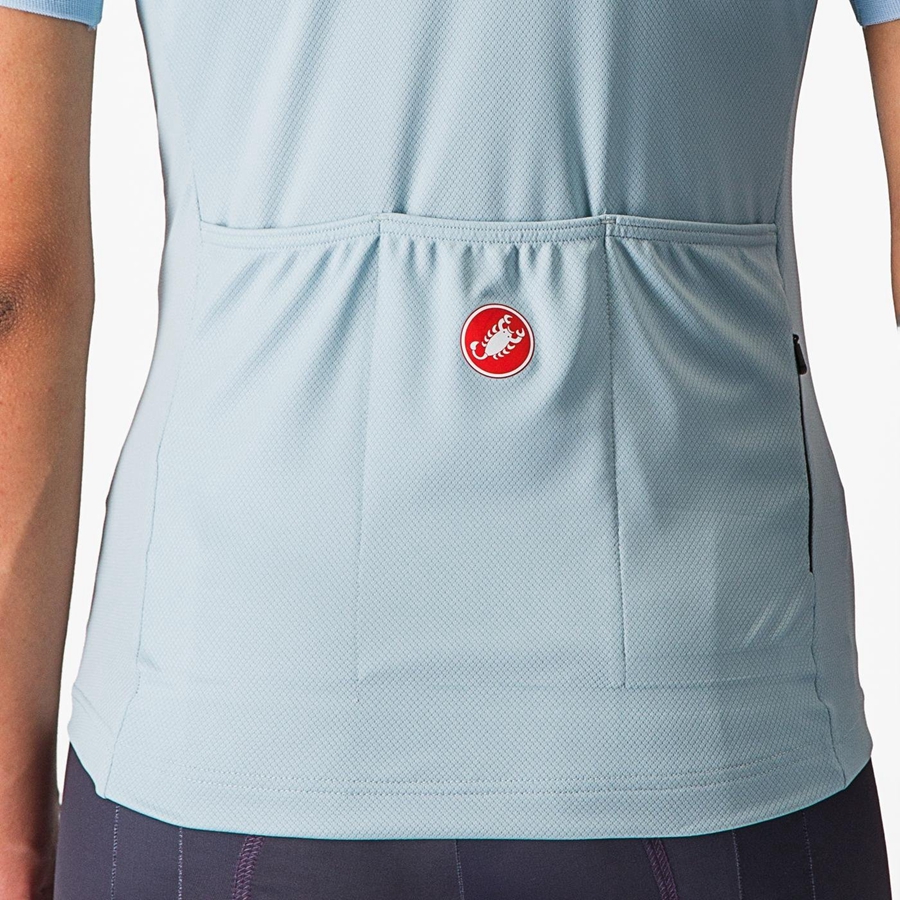 Blue Women Castelli LIBERA Jersey | COXT-67238