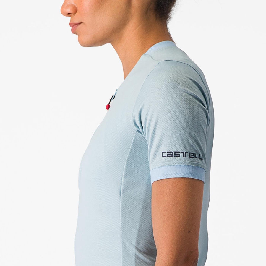 Blue Women Castelli LIBERA Jersey | COXT-67238