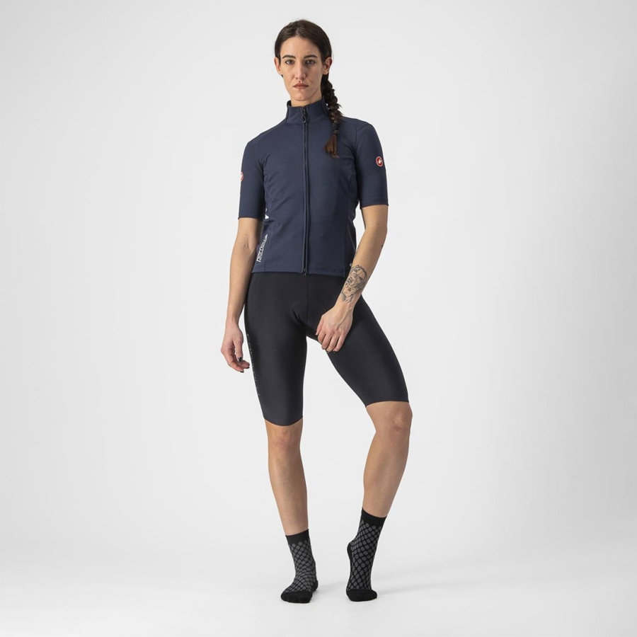 Blue Women Castelli PERFETTO RoS 2W WIND Jackets | AJGI-94830