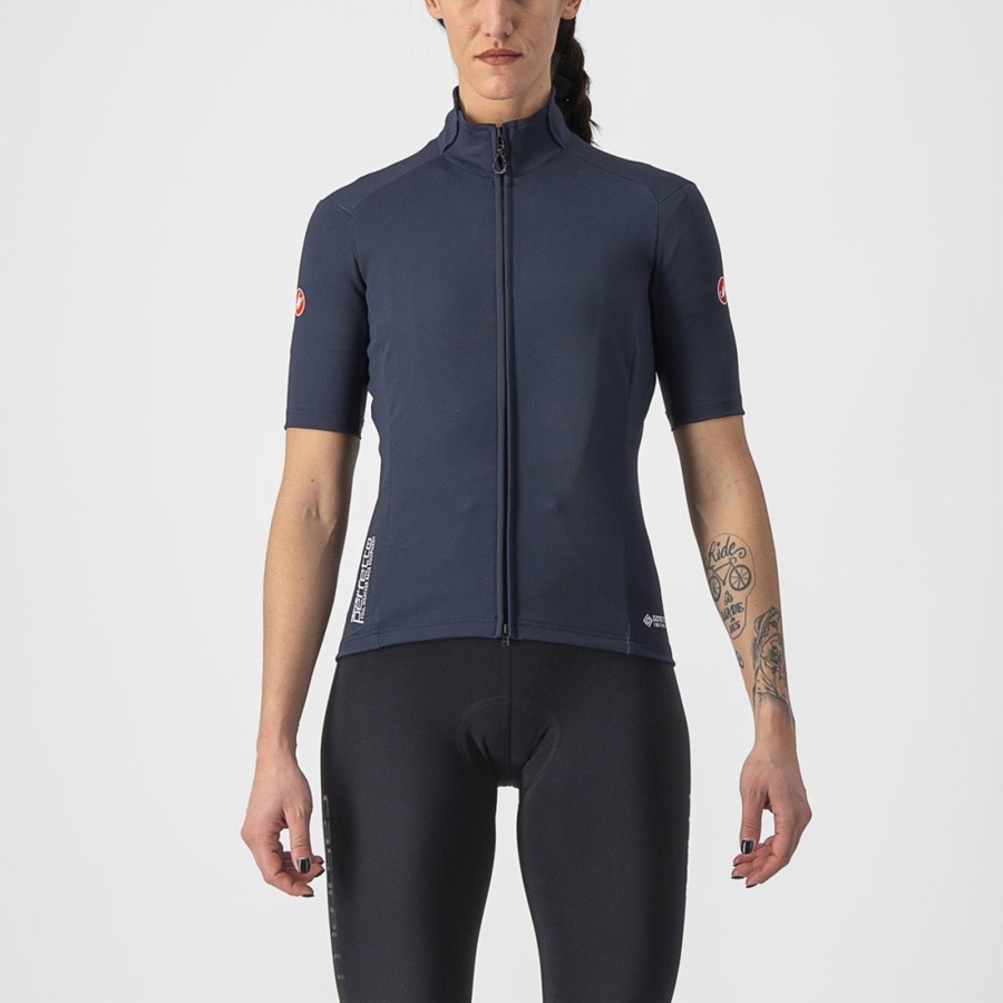 Blue Women Castelli PERFETTO RoS 2W WIND Jackets | AJGI-94830