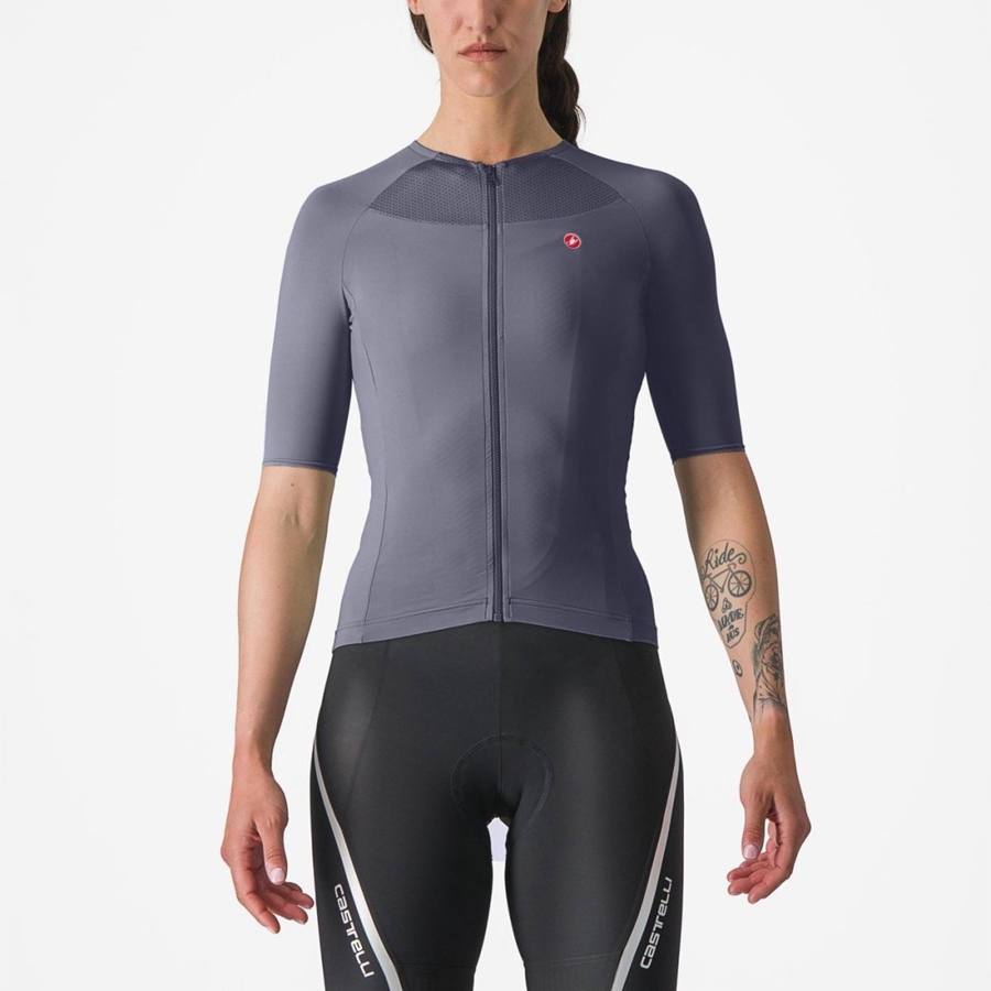 Blue Women Castelli VELOCISSIMA 2 Jersey | JCIK-47305