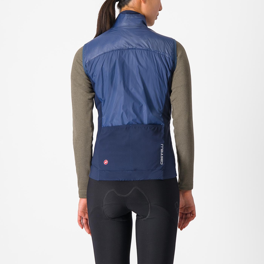 Blue / Blue Women Castelli UNLIMITED W PUFFY Vest | ZIYK-81092